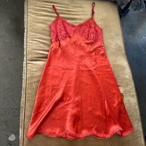 European Camisole Dress 100% Silk Satin French Charmeuse Size Large